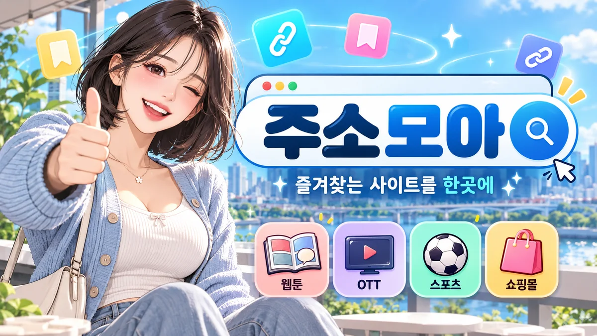 주소모아 접속 확인 현황 안내 배너